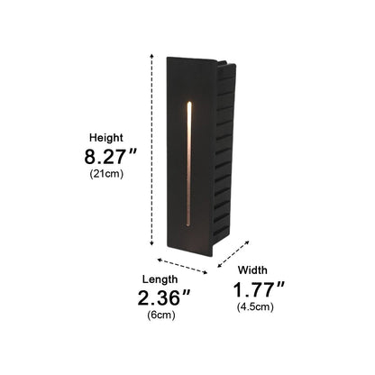 Waterproof Rectangle LED Waterproof Recessed Modern Foot Lights Step Lights