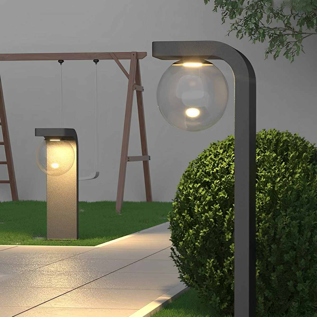 Waterproof Rectangular Globe Outdoor LED Landscape Lawn Lights