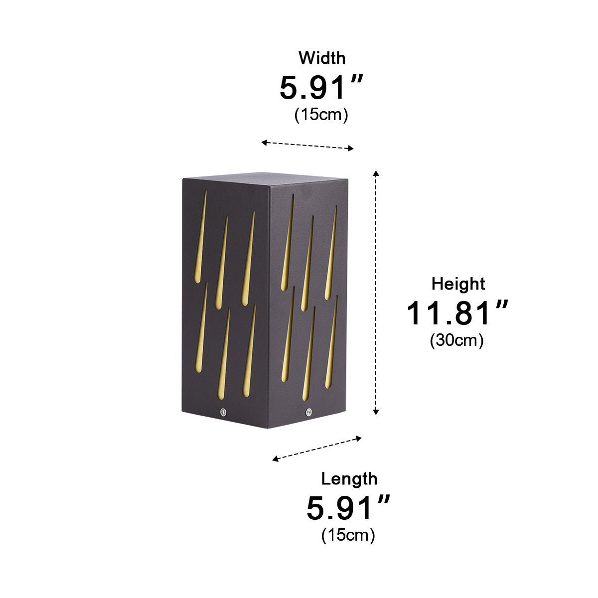 Waterproof Rectangular Meteor LED Outdoor Landscape Lighting