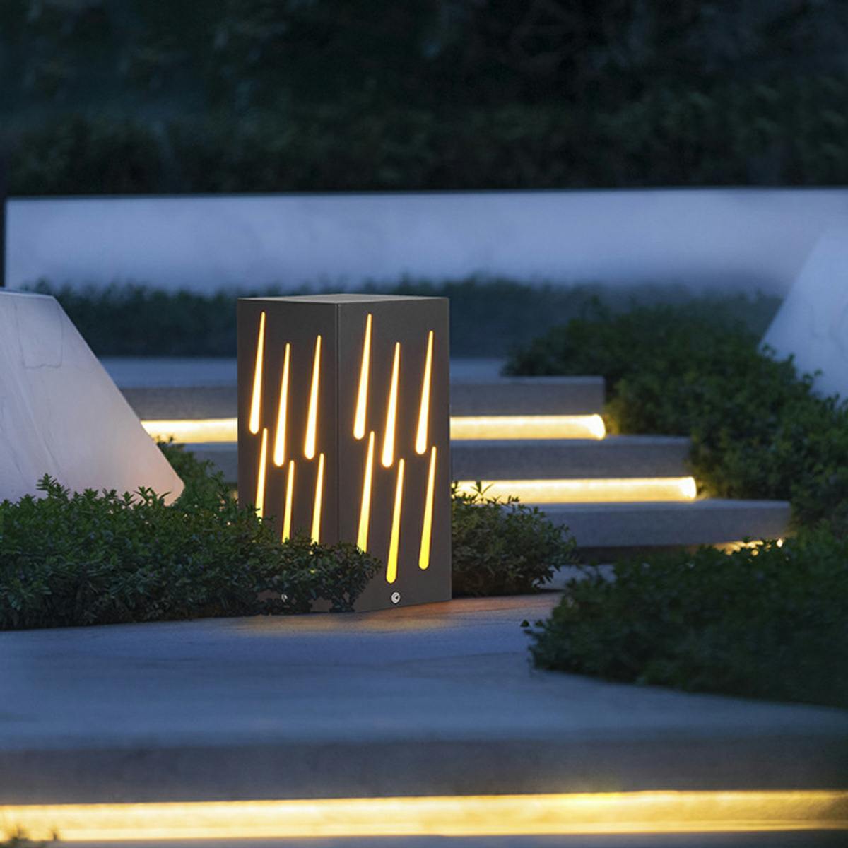 Waterproof Rectangular Meteor LED Outdoor Landscape Lighting - Flare Shack