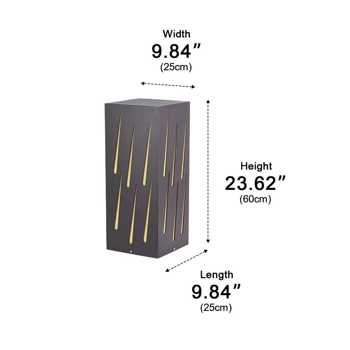 Waterproof Rectangular Meteor LED Outdoor Landscape Lighting