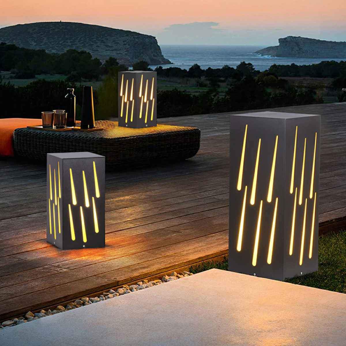 Waterproof Rectangular Meteor LED Outdoor Landscape Lighting