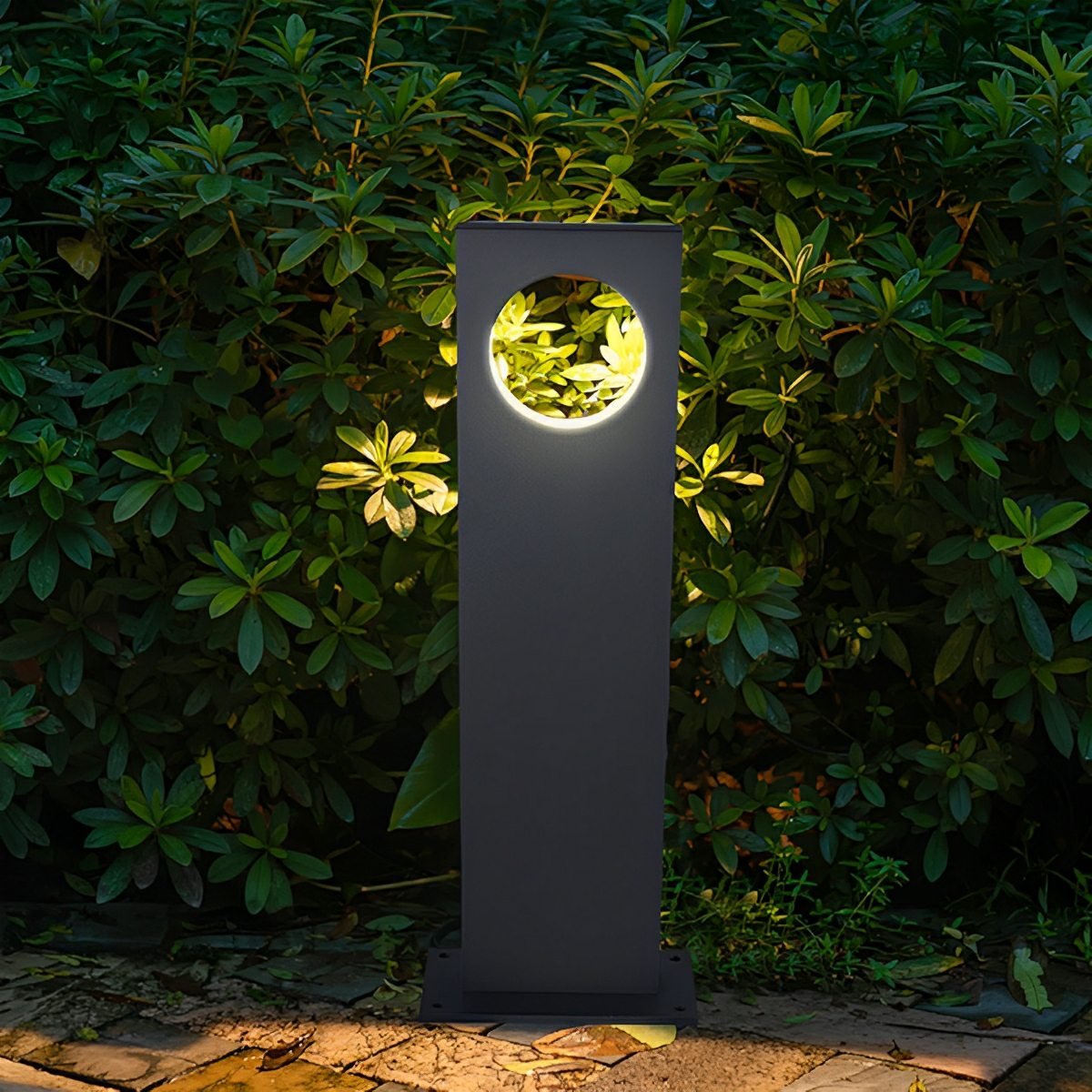 Waterproof Rectangular Ring Hollow Outdoor LED Landscape Lawn Lights