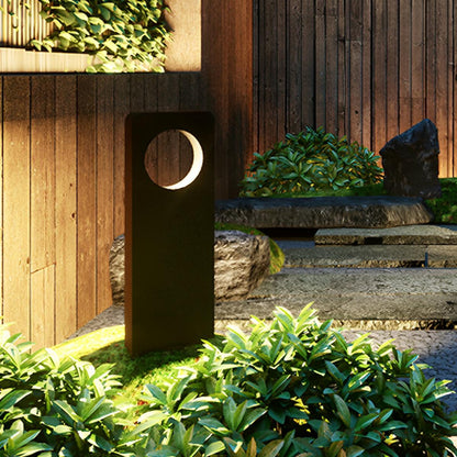 Waterproof Rectangular Ring Hollow Outdoor LED Landscape Lawn Lights