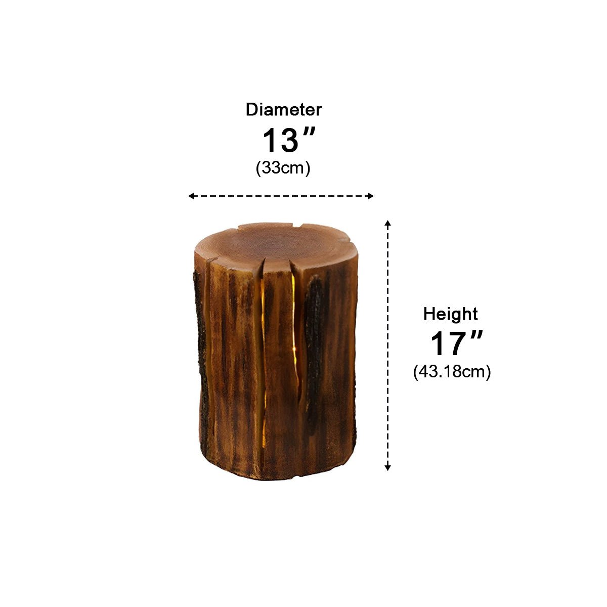 Waterproof Simulation Tree Stump Garden Landscape Lawn Light