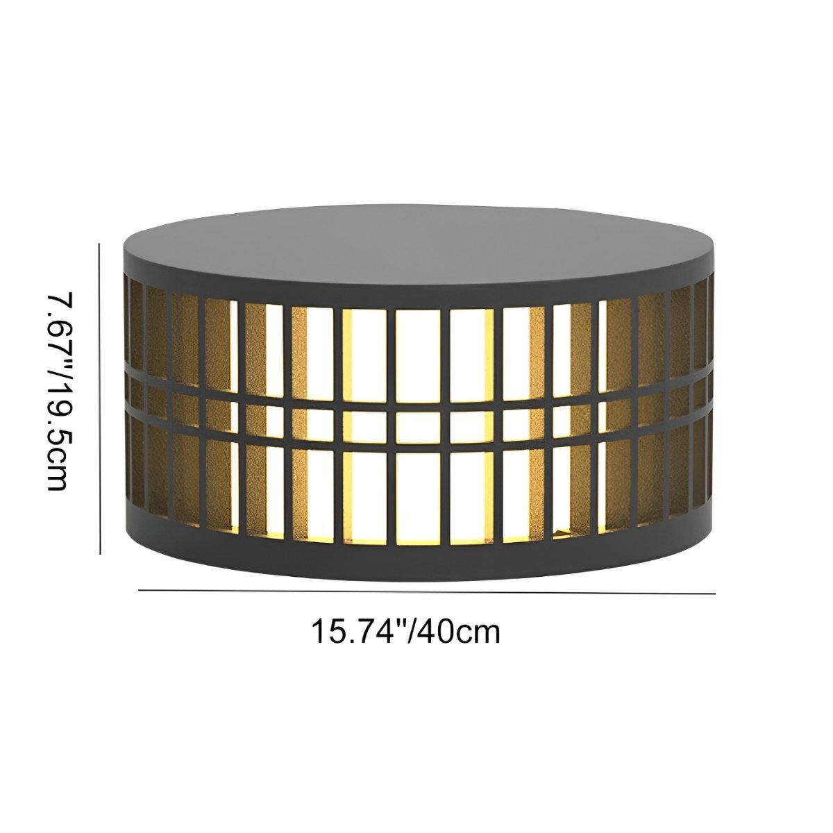 Waterproof Round Powerd LED Outdoor Post Lights