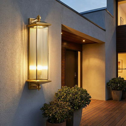 Waterproof Rustic Copper Outdoor LED Porch Wall Lights - Flare Shack