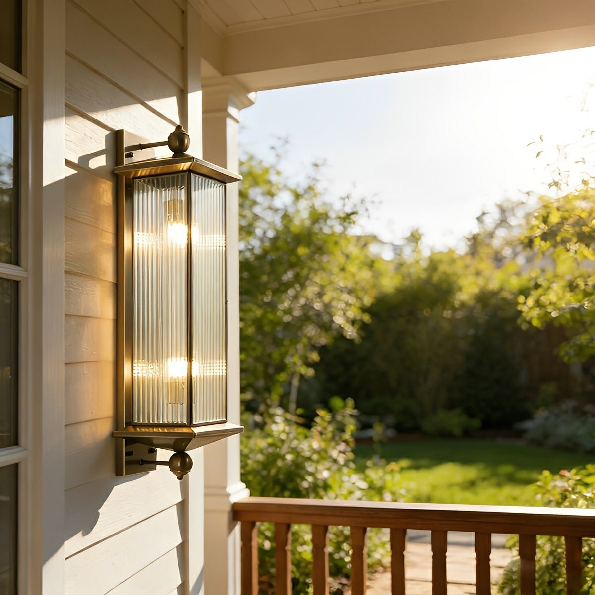 Waterproof Rustic Copper Outdoor LED Porch Wall Lights - Flare Shack
