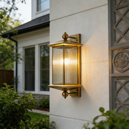 Waterproof Rustic Copper Outdoor LED Porch Wall Lights - Flare Shack
