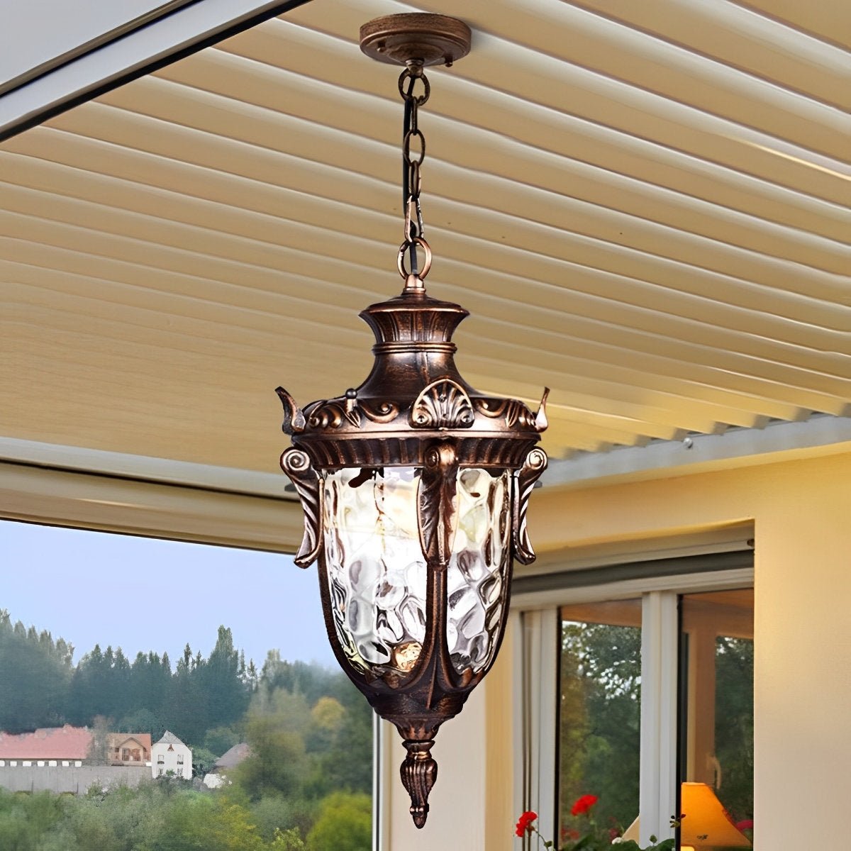 Waterproof Rustic Outdoor Pendant Lights Hanging Lantern - Flare Shack