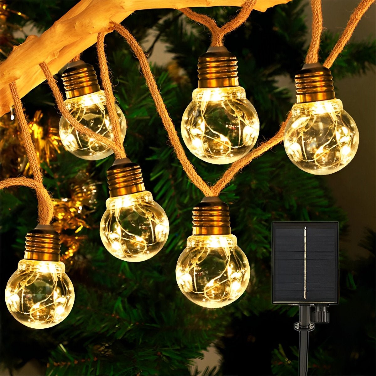 Waterproof Solar LED Outdoor String Lights