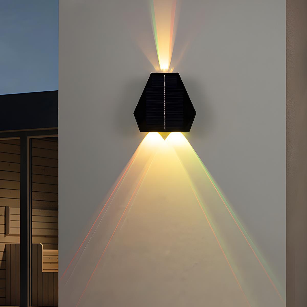 Waterproof Solar Aircraft Outdoor Up and Down Exterior Wall Washer Lights - Flare Shack