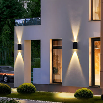 Waterproof Solar Aircraft Outdoor Up and Down Exterior Wall Washer Lights - Flare Shack