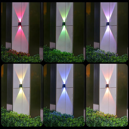 Waterproof Solar Aircraft Outdoor Up and Down Exterior Wall Washer Lights - Flare Shack
