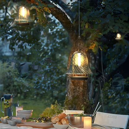 Waterproof Solar Bell Shape Outdoor Hanging Lights for Porch Garden - Flare Shack