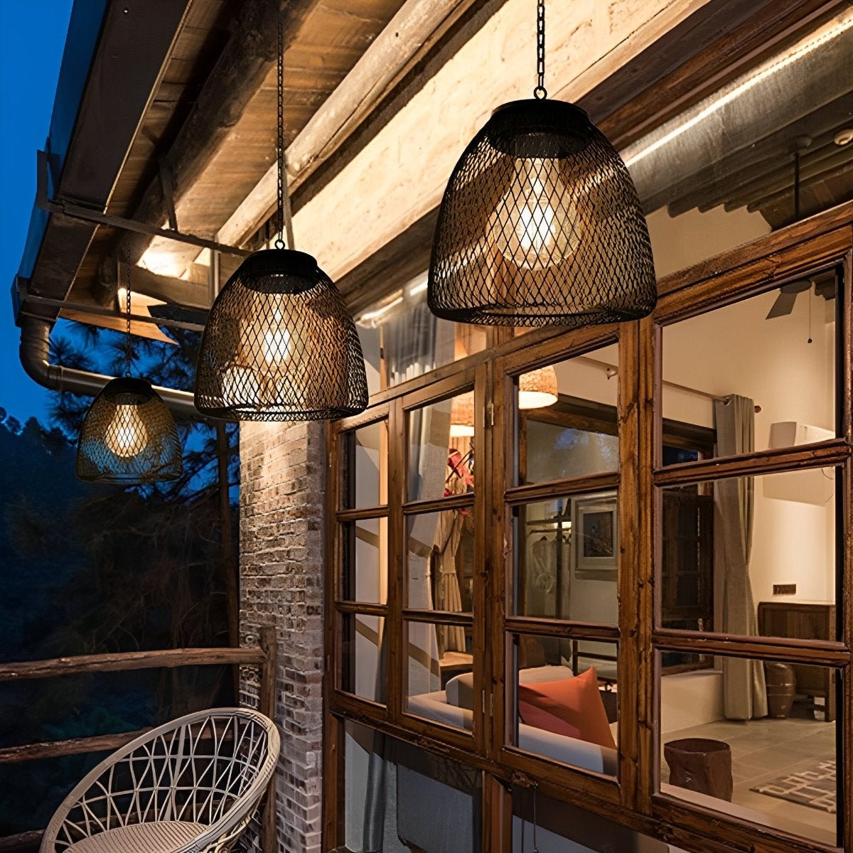 Waterproof Solar Bell Shaped Outdoor Lanterns Pendant Lights - Flare Shack