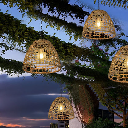 Waterproof Solar Bell Shaped Outdoor Lanterns Pendant Lights - Flare Shack
