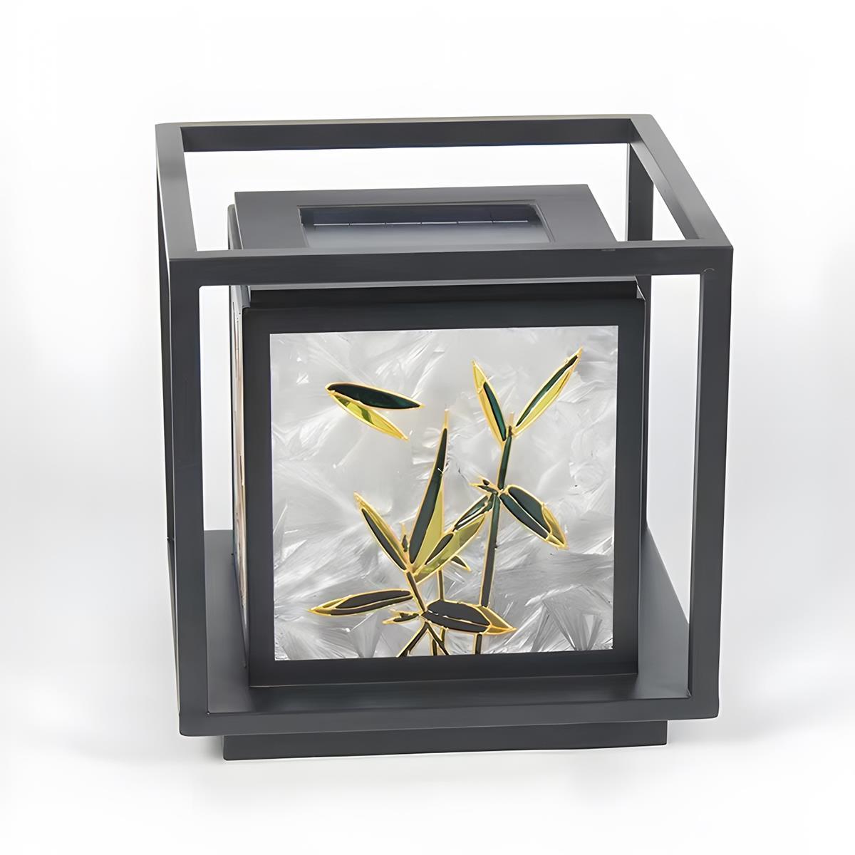 Waterproof Enamel Ice Cracked Glass Outdoor Post Lights