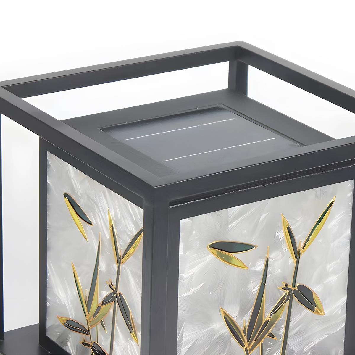 Waterproof Enamel Ice Cracked Glass Outdoor Post Lights