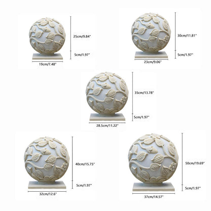 Waterproof Globe Hollow Leaves LED Outdoor Post Lights
