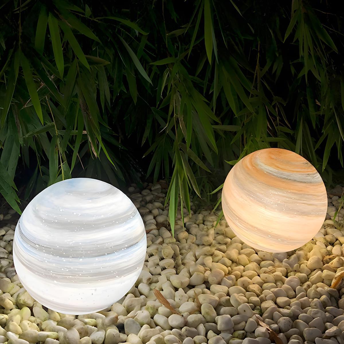 Waterproof Solar Globe Planet LED Outdoor Landscape Lighting - Flare Shack