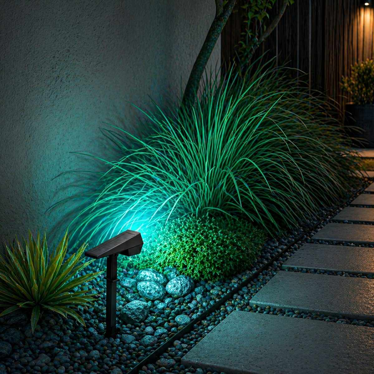 Waterproof Solar LED Adjustable Modern Outdoor Landscape Tree Spotlight