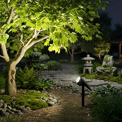 Waterproof Solar LED Adjustable Modern Outdoor Landscape Tree Spotlight - Flare Shack