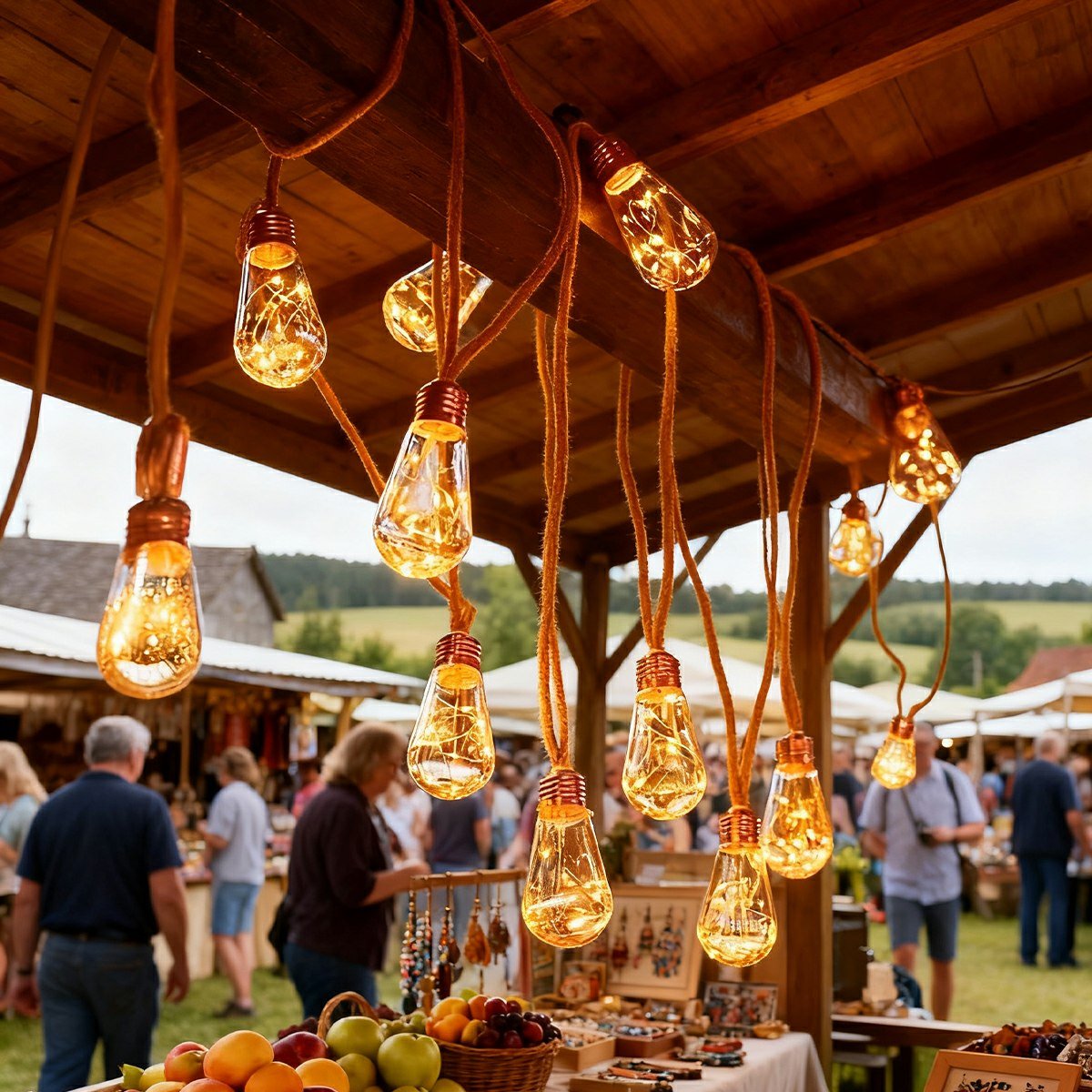 Waterproof Solar LED Outdoor String Lights - Flare Shack