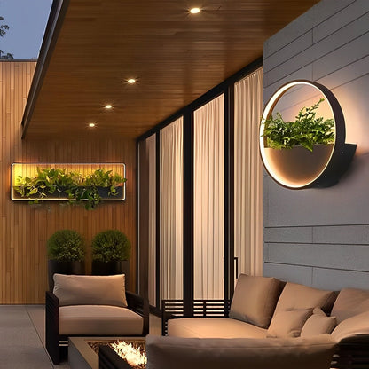 Waterproof Solar LED Outdoor Wall Light Plants Pot - Flare Shack