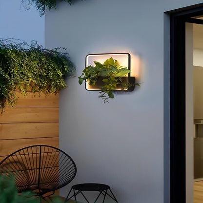 Waterproof Solar LED Outdoor Wall Light Plants Pot - Flare Shack