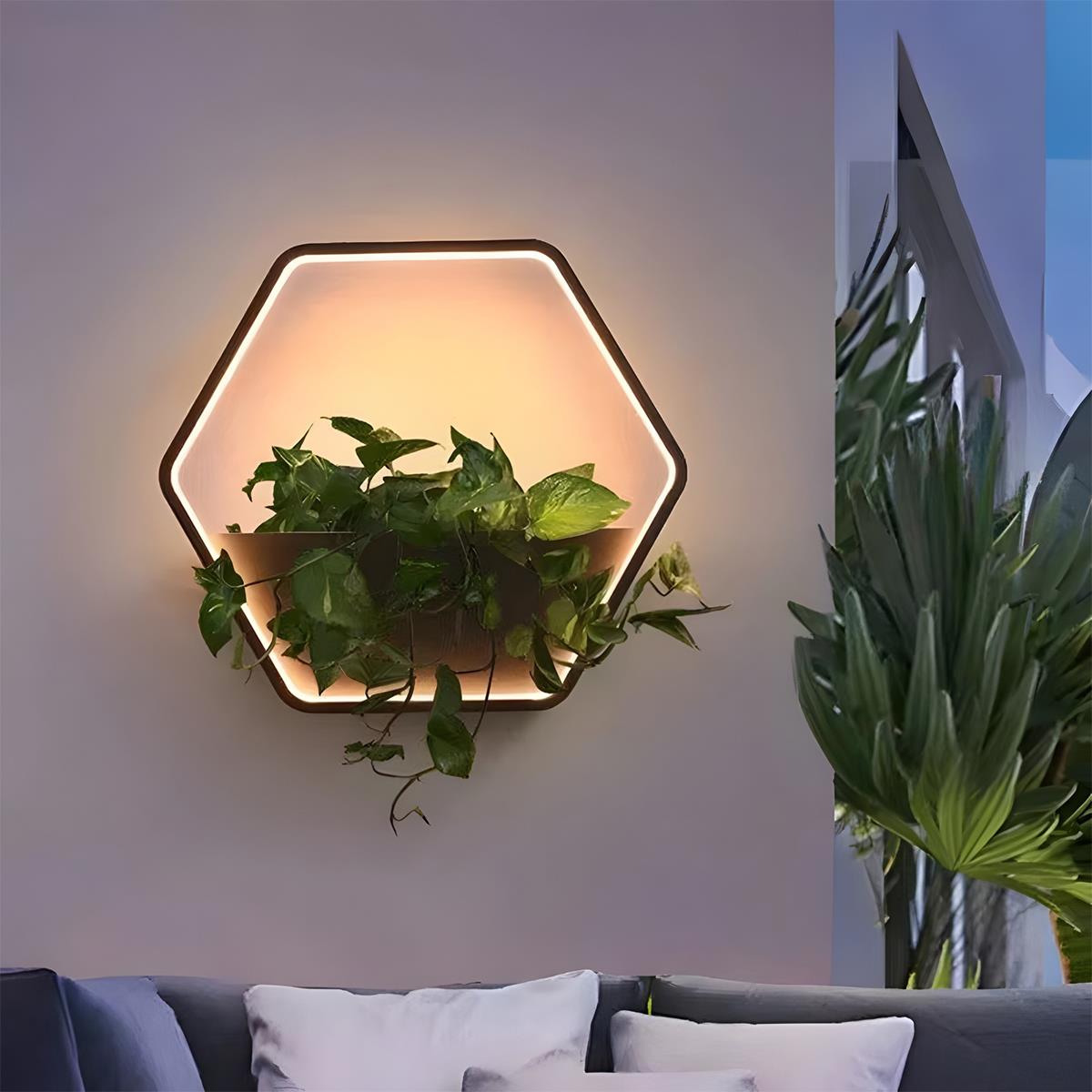 Waterproof Solar LED Outdoor Wall Light Plants Pot - Flare Shack