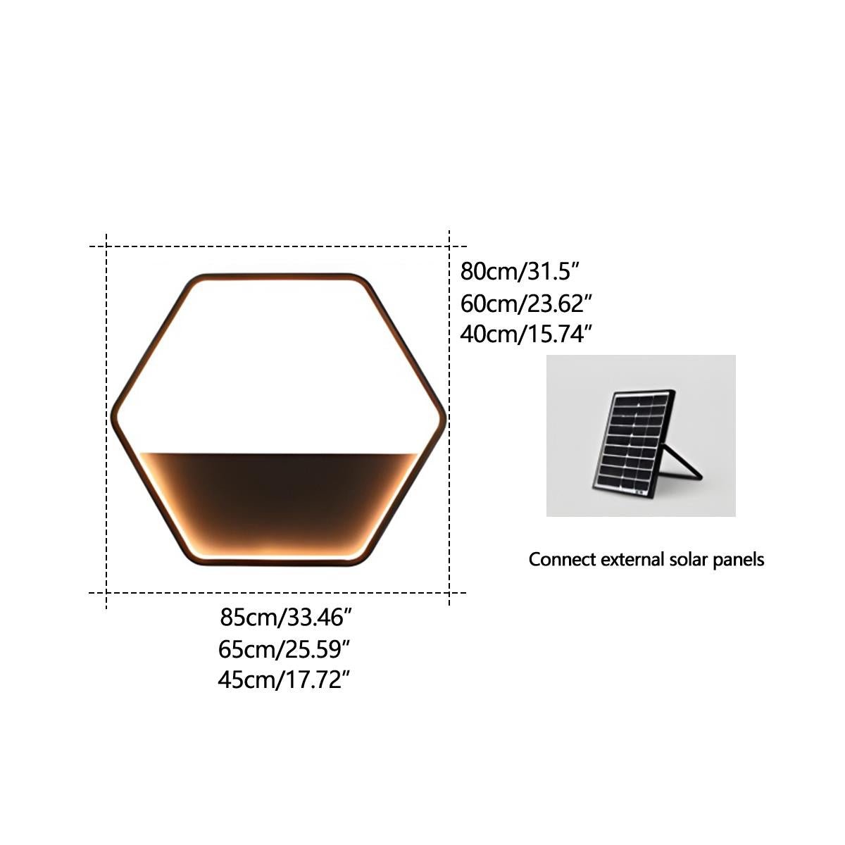 Waterproof LED Outdoor Wall Light Plants Pot