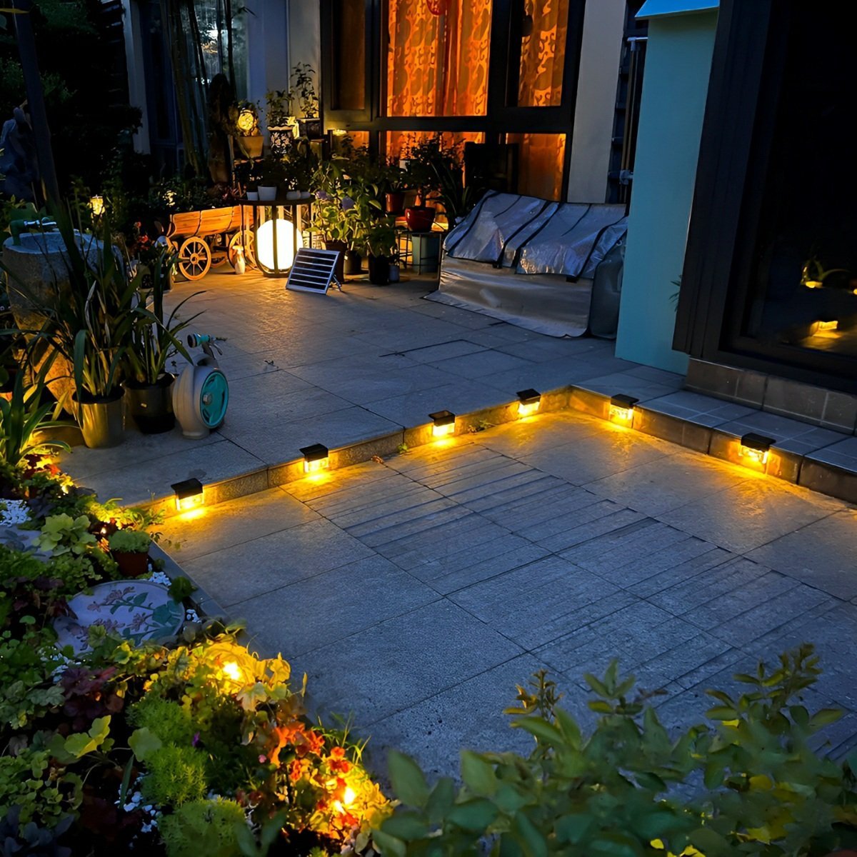 Waterproof Solar Modern Outdoor Fence Wall Lights