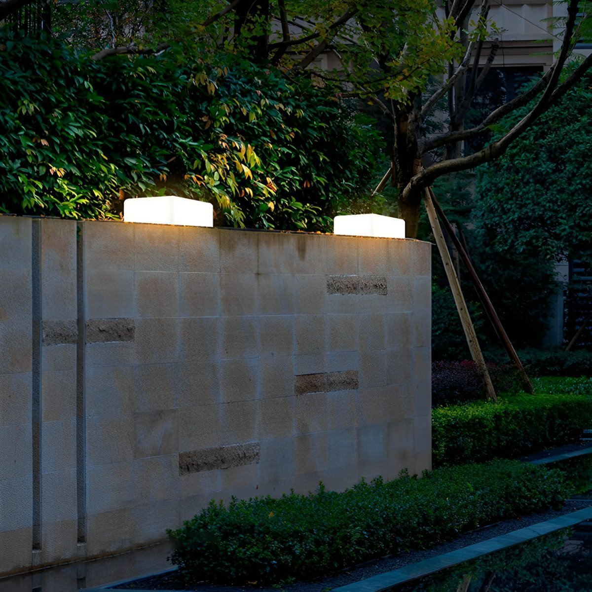 Waterproof Solar Modern Square LED Outdoor Post Lights - Flare Shack