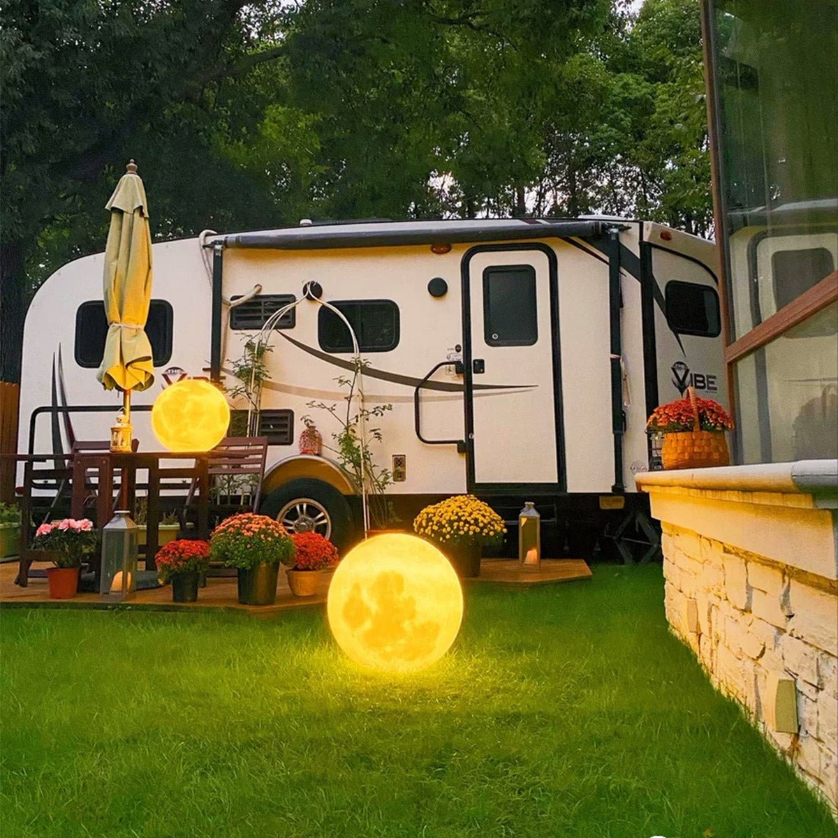 Waterproof Solar Moon Ball Lights Garden Landscape Lights - Flare Shack