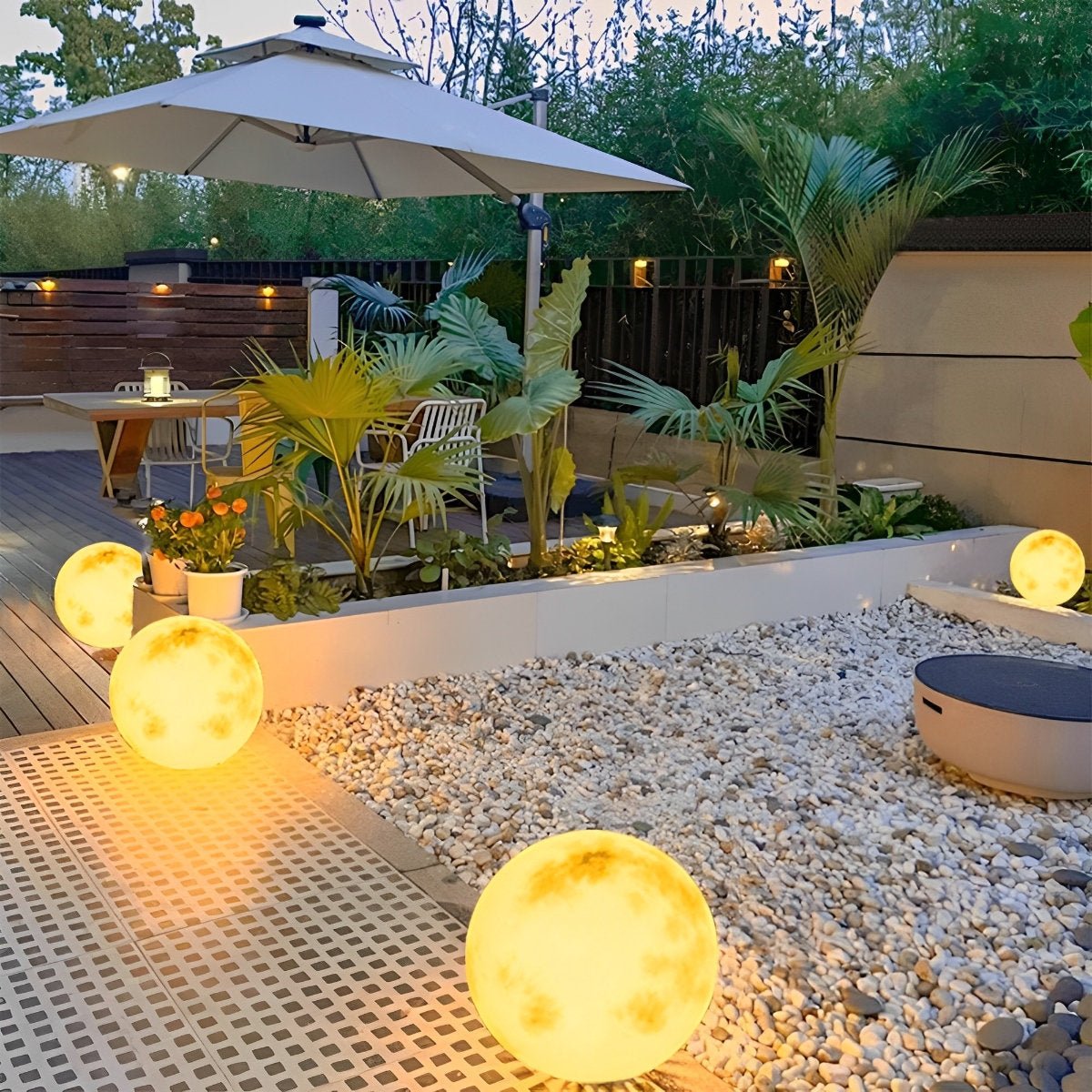 Waterproof Solar Moon Ball Lights Garden Landscape Lights - Flare Shack
