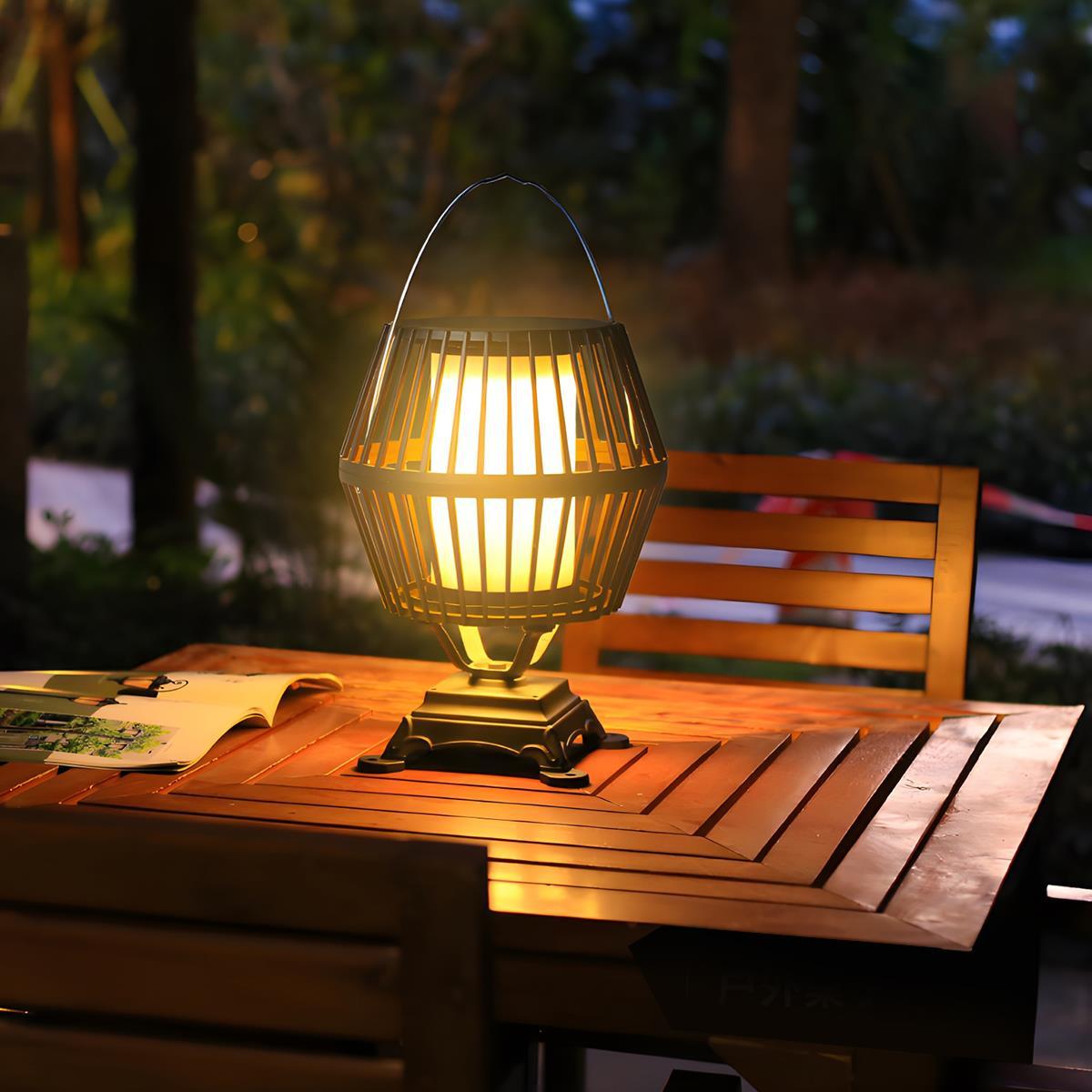 Waterproof Solar Outdoor Lantern Tabletop Lamp - Flare Shack