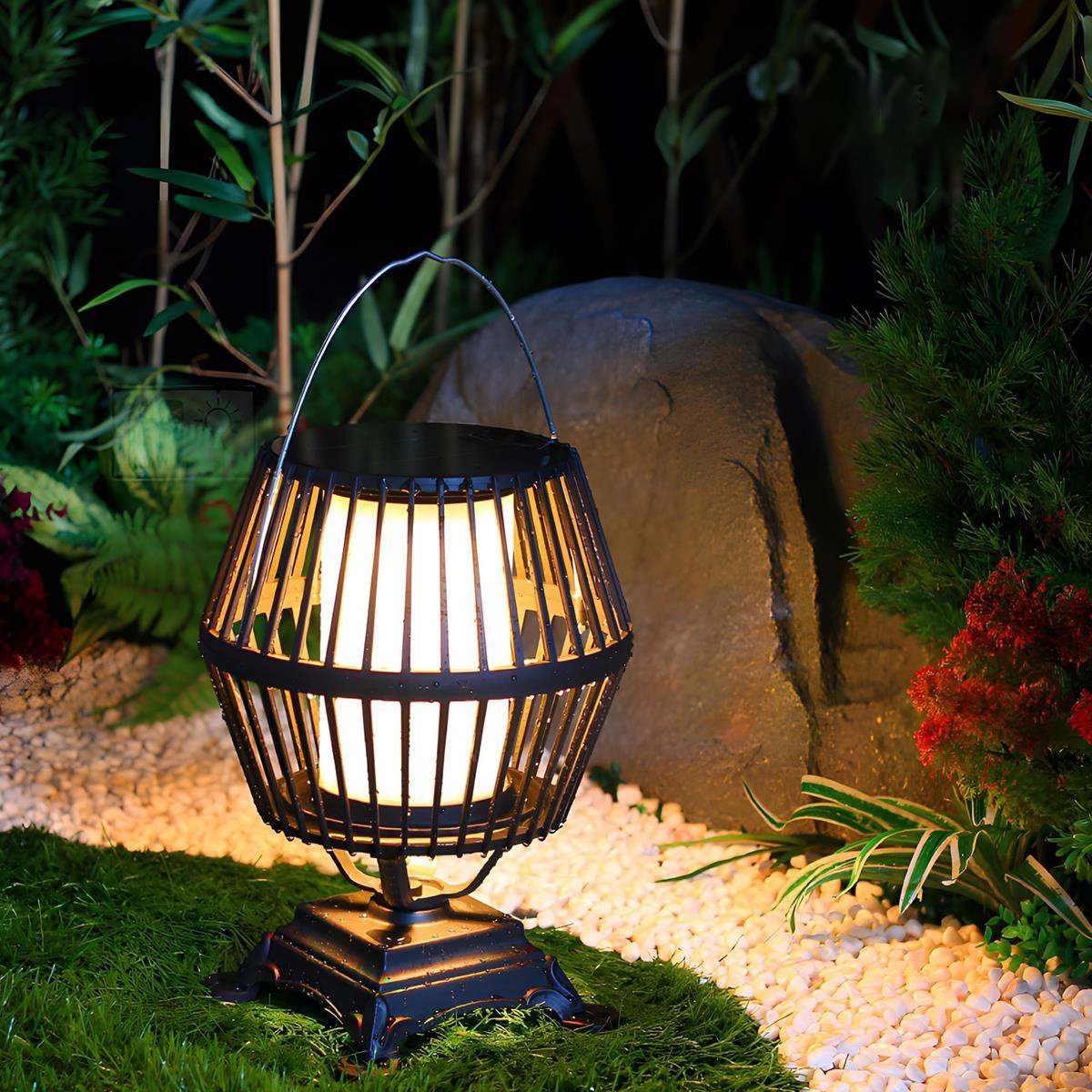 Waterproof Solar Outdoor Lantern Tabletop Lamp - Flare Shack