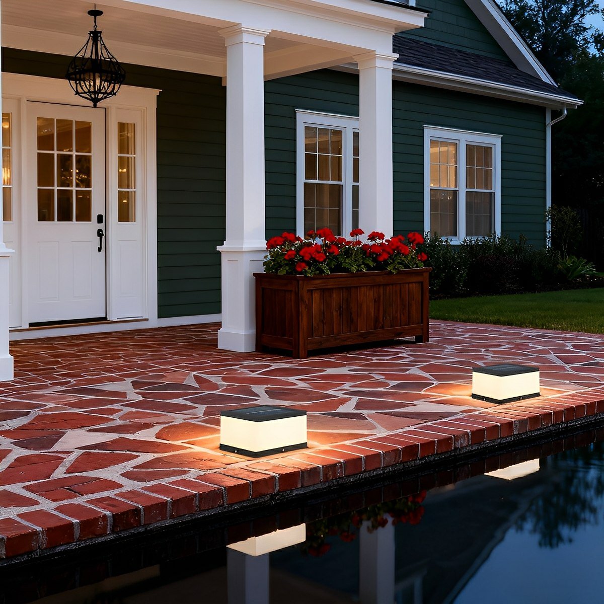 Waterproof Solar Outdoor Square Acrylic Ice Cubes Light - Flare Shack