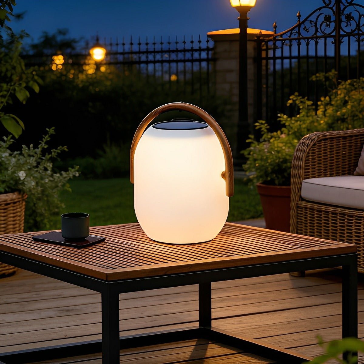 Waterproof Solar Oval Outdoor Tabletop Lamp Lanterns - Flare Shack