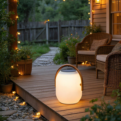 Waterproof Solar Oval Outdoor Tabletop Lamp Lanterns - Flare Shack