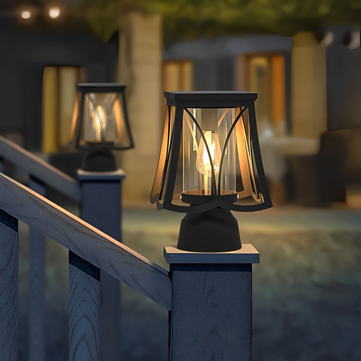 Waterproof Solar Powerd LED Outdoor Post Lights - Flare Shack