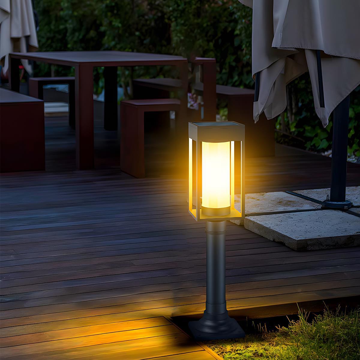 Waterproof Solar Rectangular Outdoor Lawn Landscape Light - Flare Shack