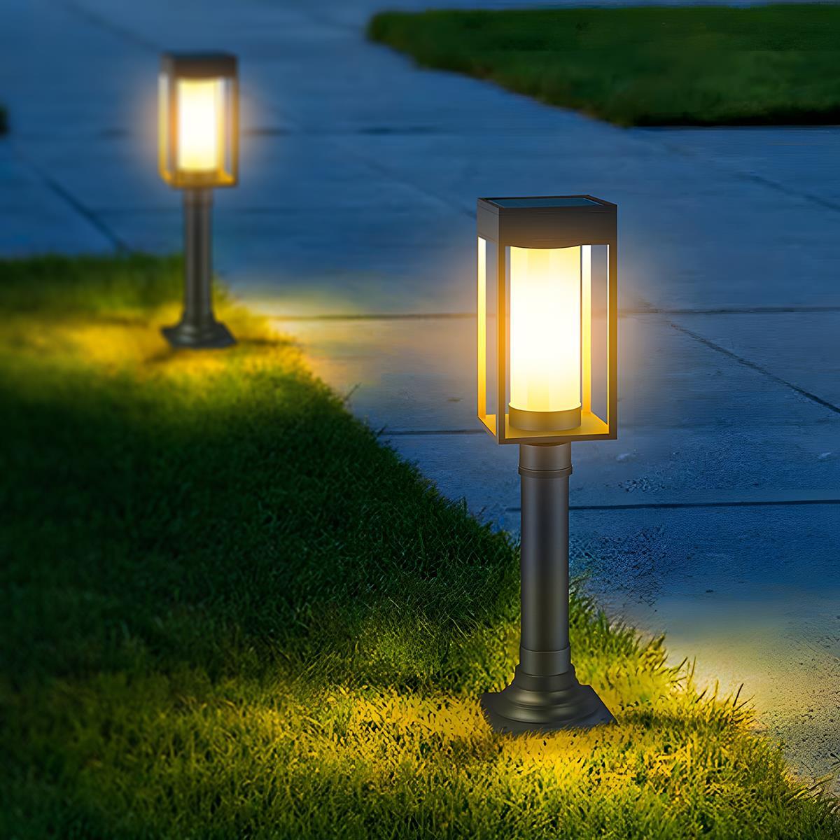 Waterproof Solar Rectangular Outdoor Lawn Landscape Light - Flare Shack