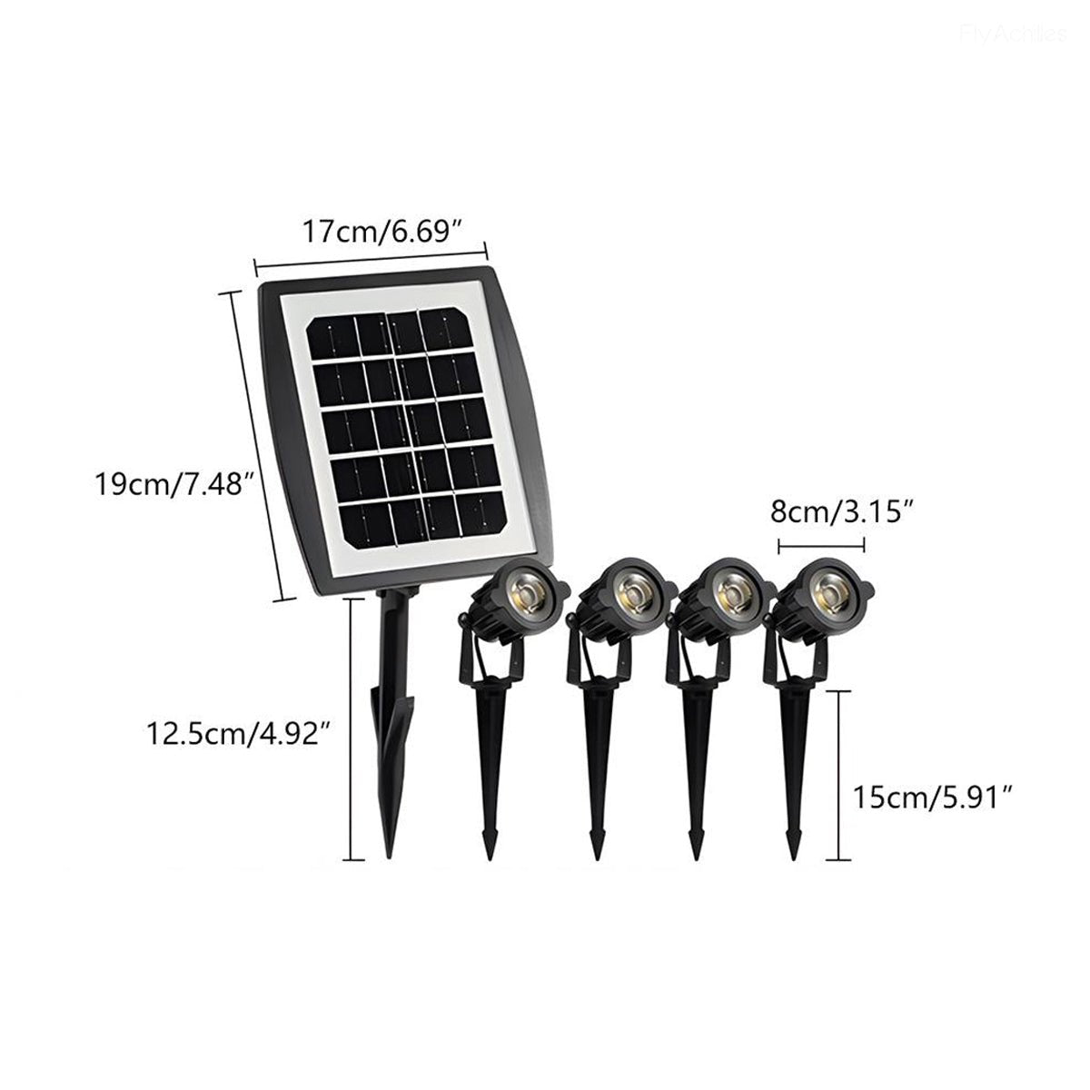 Waterproof Solar Spot LED Light Landscape Lighting