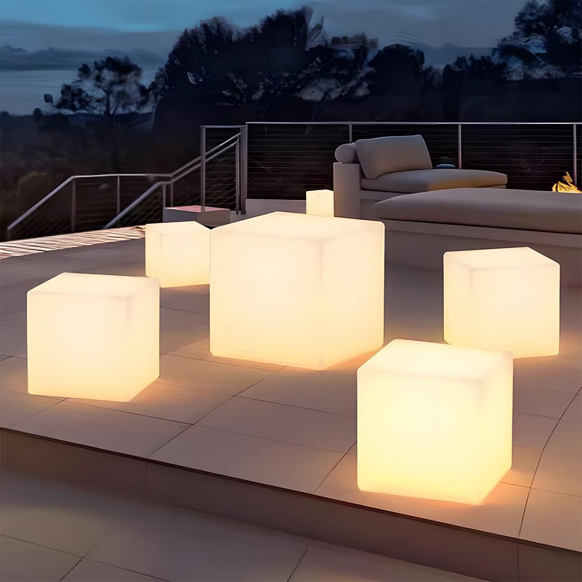 Waterproof Solar Square Cube LED Outdoor Landscape Lighting - Flare Shack