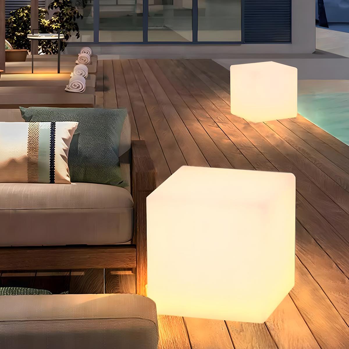 Waterproof Solar Square Cube LED Outdoor Landscape Lighting - Flare Shack