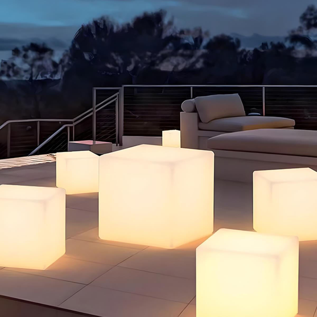 Waterproof Solar Square Cube LED Outdoor Landscape Lighting - Flare Shack