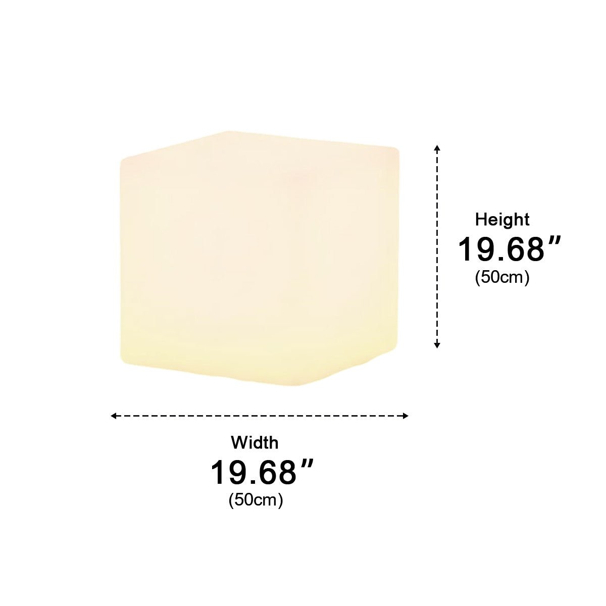 Waterproof Square Cube LED Outdoor Landscape Lighting