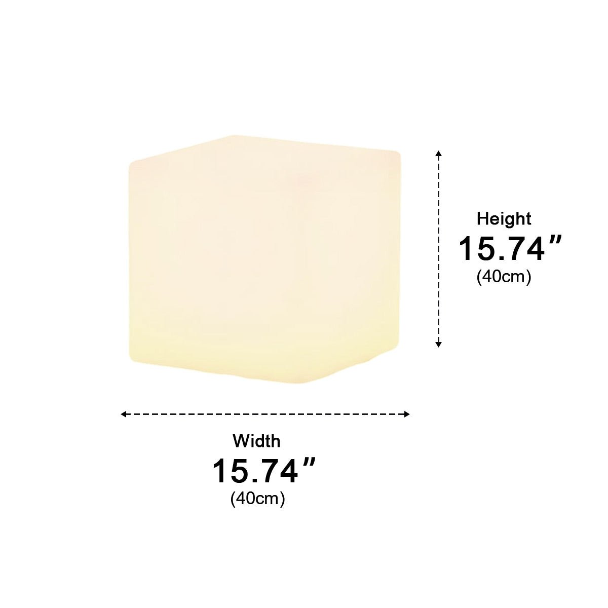 Waterproof Square Cube LED Outdoor Landscape Lighting